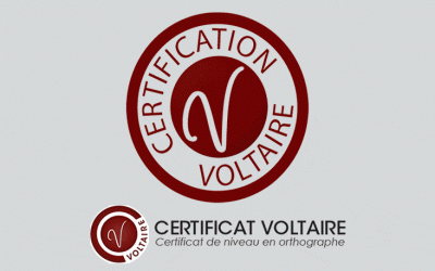 Nous sommes centre agréé pour le passage du Certificat Voltaire